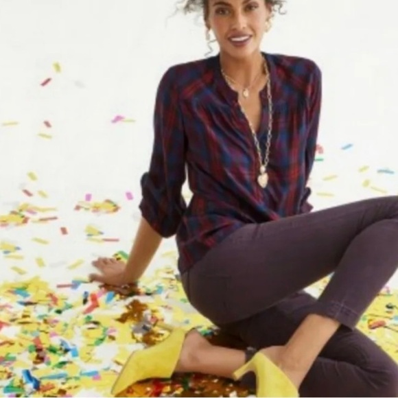 CAbi Pants - CAbi The Carpenter Cargo Utility Pants Deep Plum Purple Sz 2